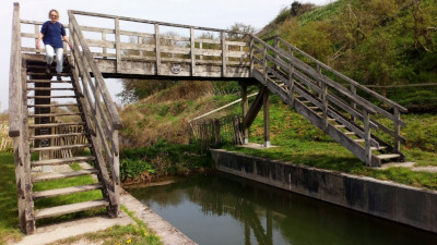 Footbridge over canal
